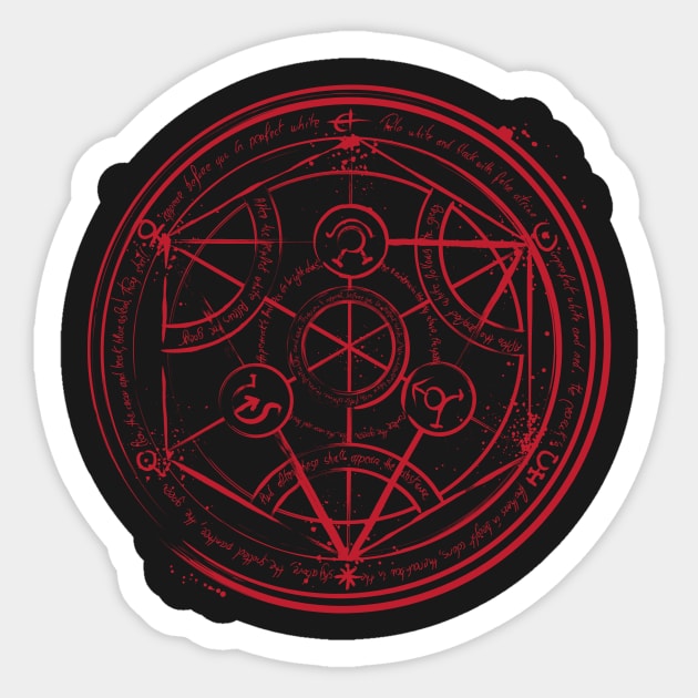 Transmutation Circle Sticker by DrMonekers